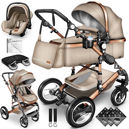 Kiduku Beiger Kinderwagen