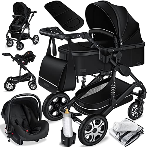 Kesser Schwarzer Kinderwagen